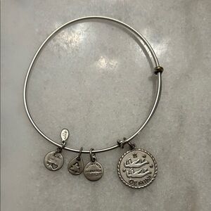 Alex and Ani Silver Gemini Charm Bracelet